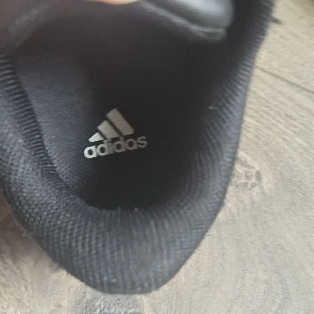 adidas VL Court Toddler Size 8K Black White Gum Sneaker Strap ID9156 Kids Boy